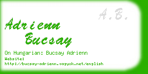 adrienn bucsay business card